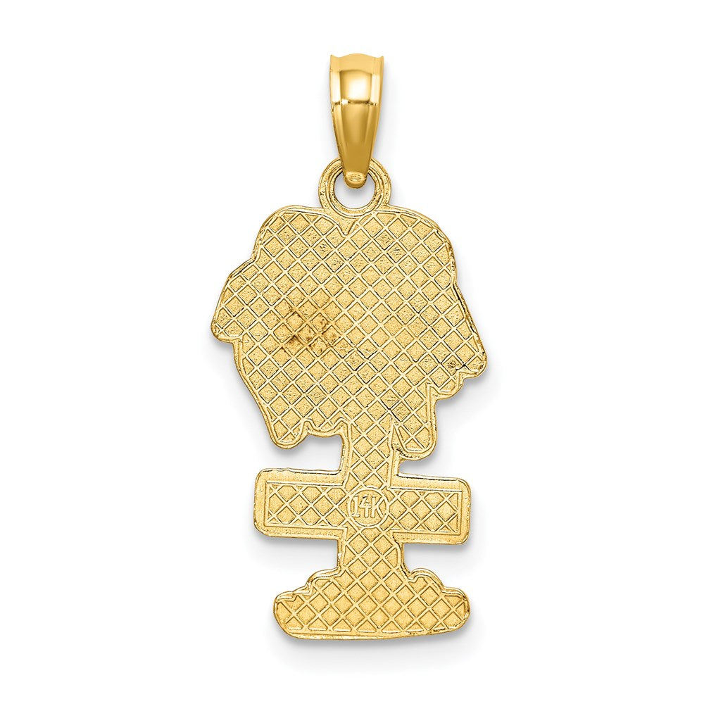 14K Gelbgold SANIBEL Palmenbaum-Charm