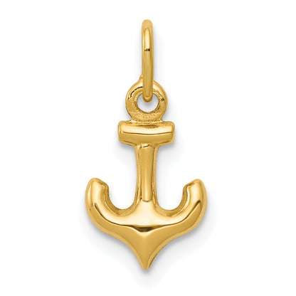 14K Gelbgold Anker Charm
