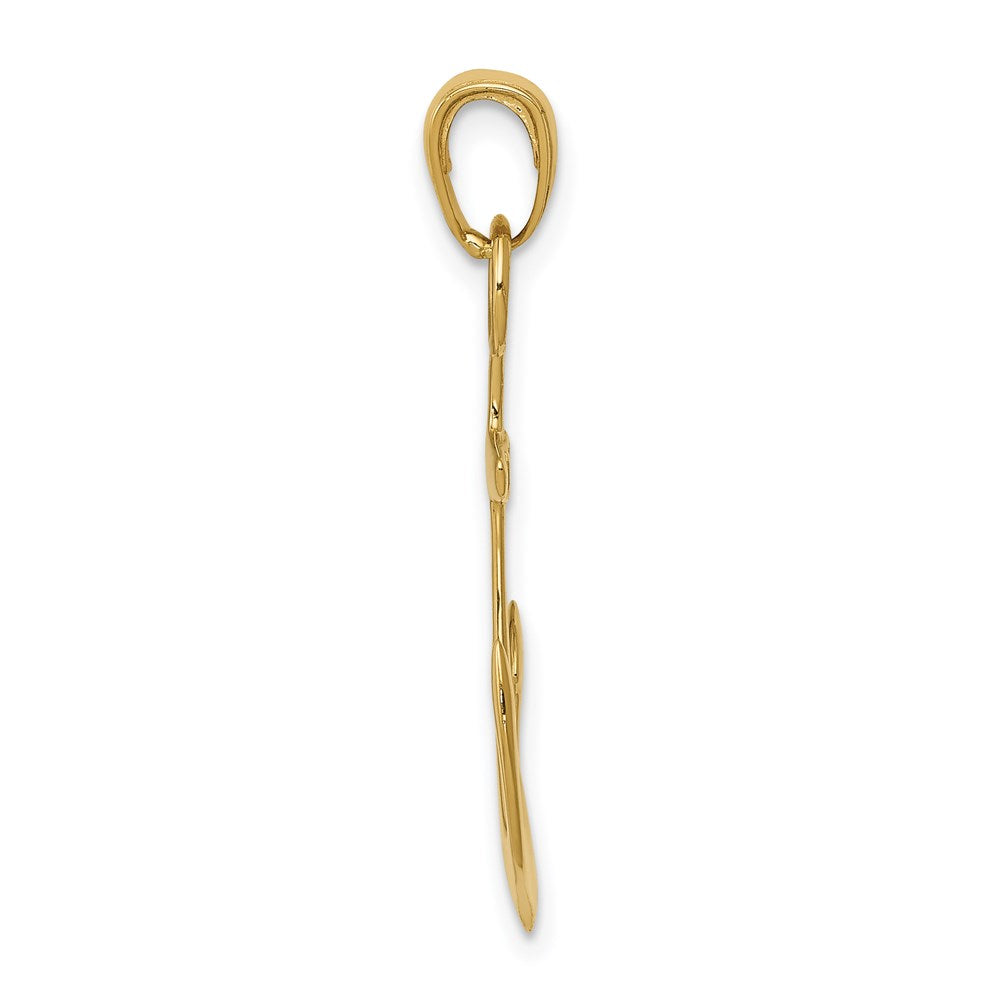 14K Gelbgold Anker-Anhänger