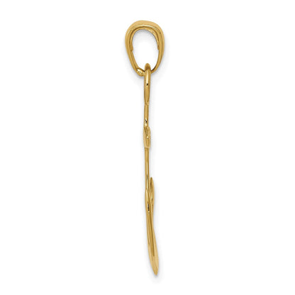 14K Gelbgold Anker-Anhänger