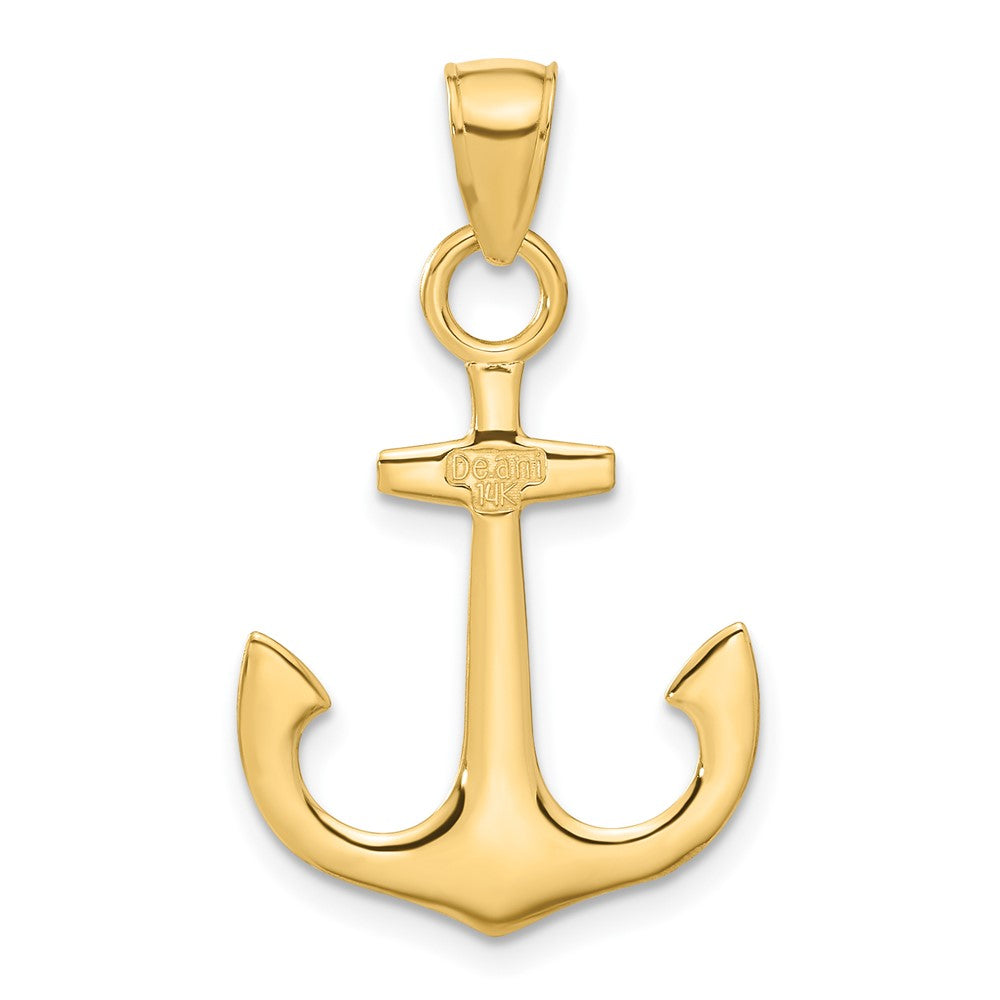 14K Gelbgold Anker-Anhänger
