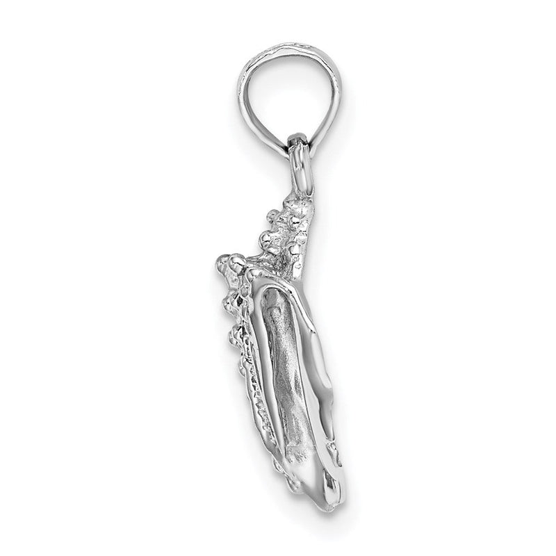 14K Weißgold Muschel-Charm (Meeresschnecke)