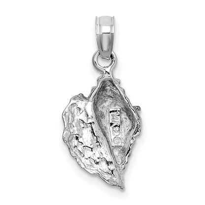 Muschel-Charm aus 14K Weißgold