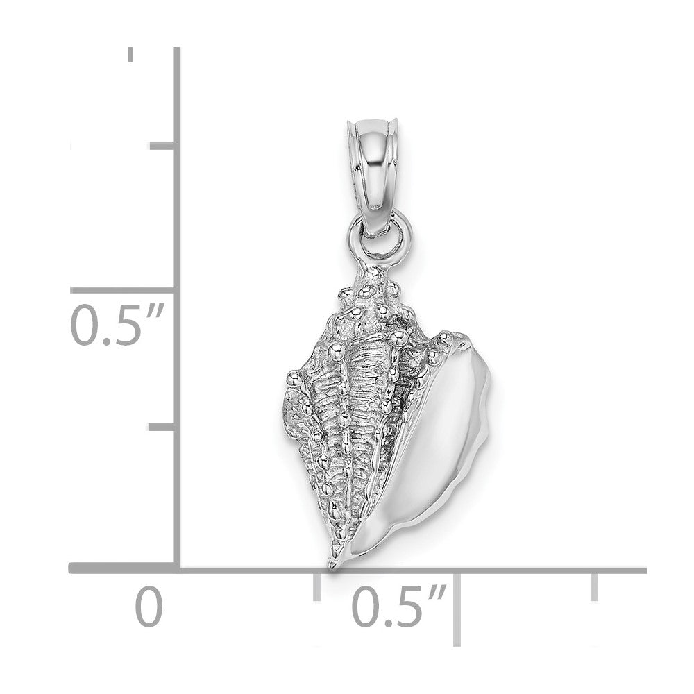 Muschel-Charm aus 14K Weißgold
