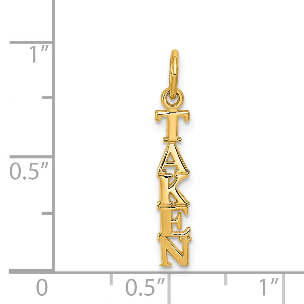 14K Gelbgold Poliert Taken Charm