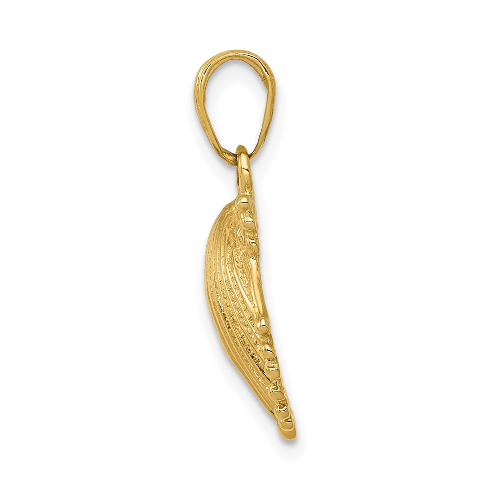 14K Gelbgold Muschelschalen-Anhänger