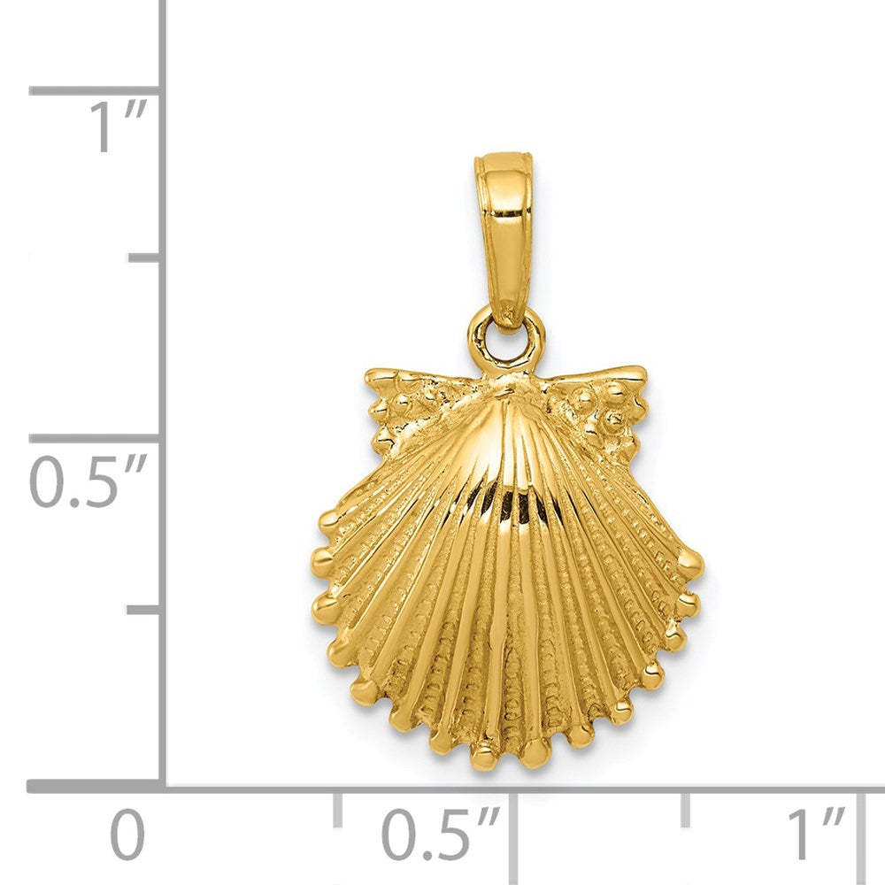 14K Gelbgold Muschelschalen-Anhänger