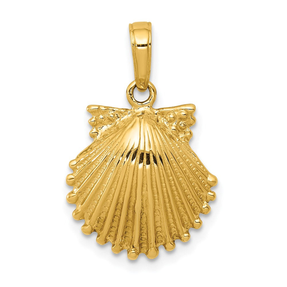 14K Gelbgold Muschelschalen-Anhänger