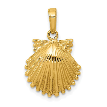 14K Gelbgold Muschelschalen-Anhänger