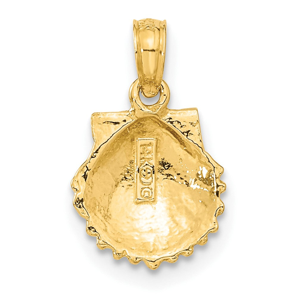 14K Gelbgold Muschel Anhänger