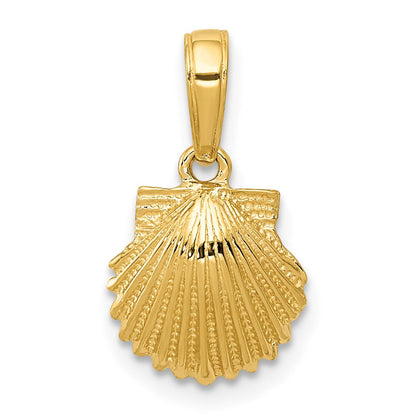 14K Gelbgold Muschel Anhänger