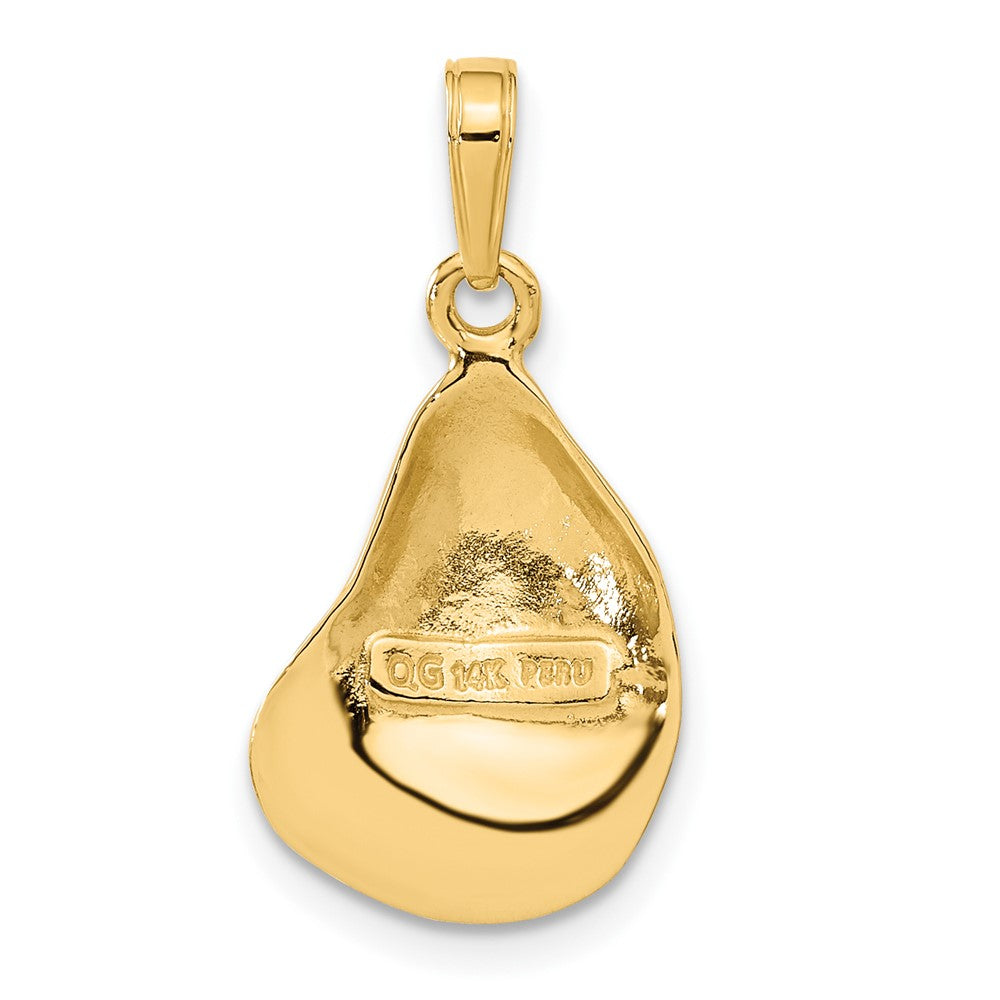 14K Gelbgold Austernmuschel-Anhänger