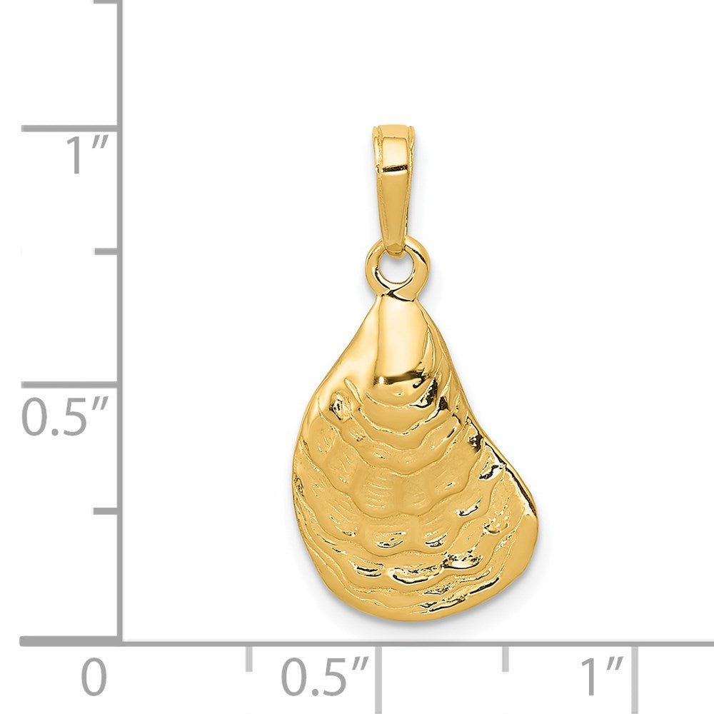 14K Gelbgold Austernmuschel-Anhänger