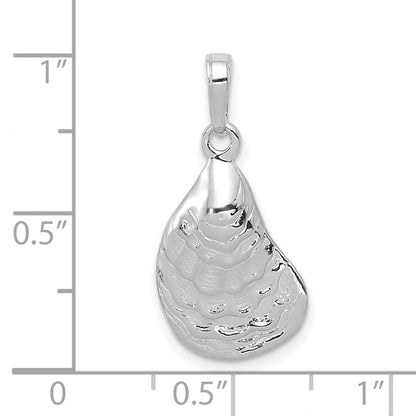 Anhänger mit Austernschale aus 14K Weißgold