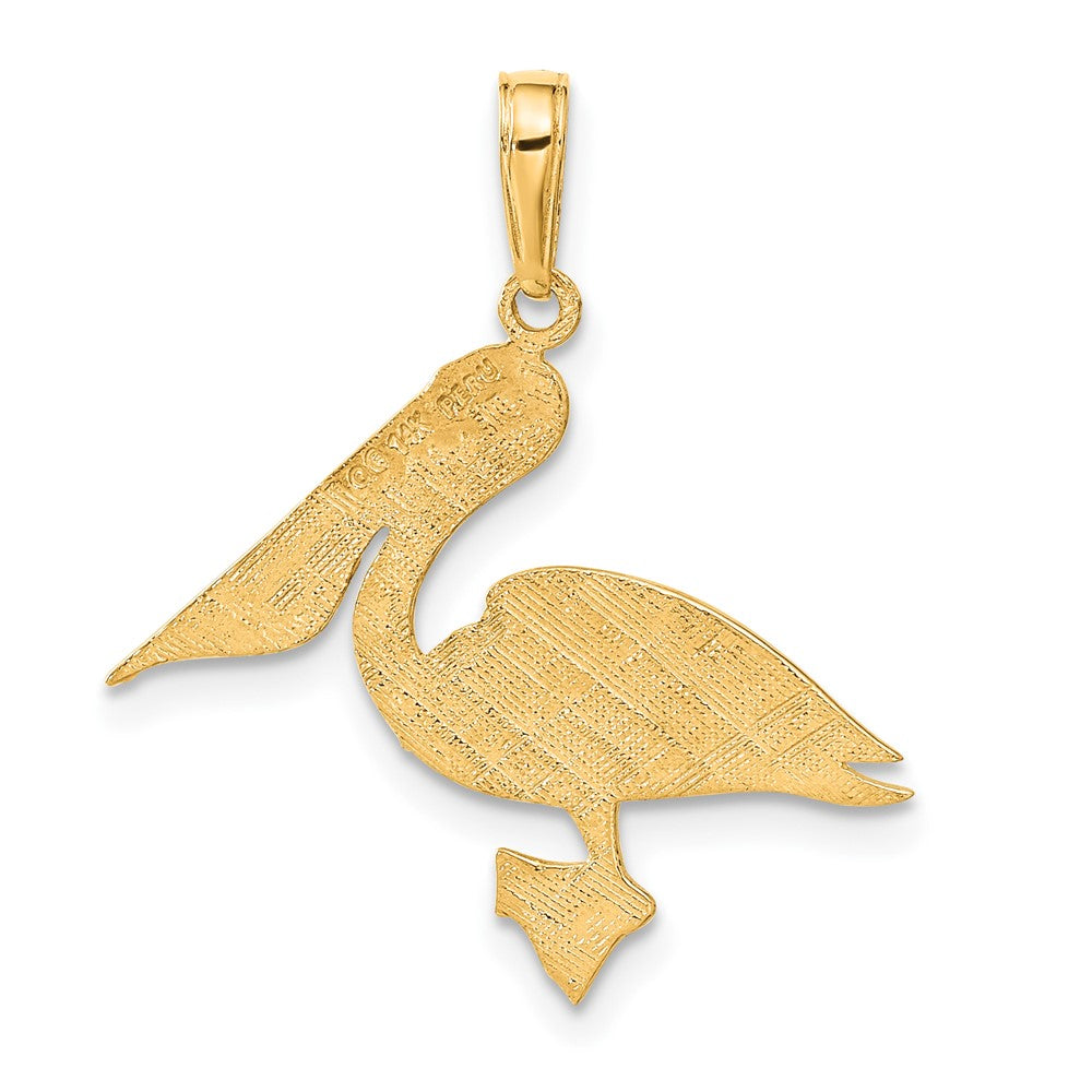 14K Gelbgold Pelican Anhänger
