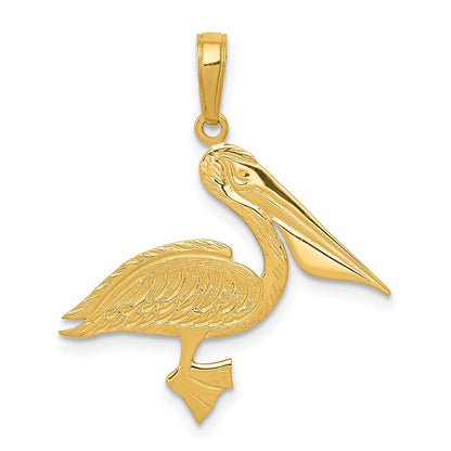 14K Gelbgold Pelican Anhänger