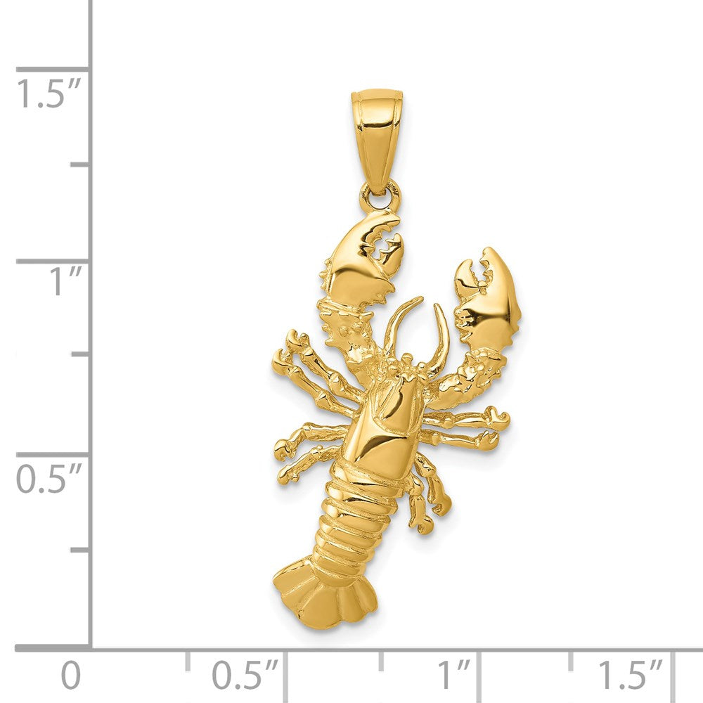 14k Gelbgold Hummeranhänger