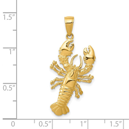 14k Gelbgold Hummeranhänger
