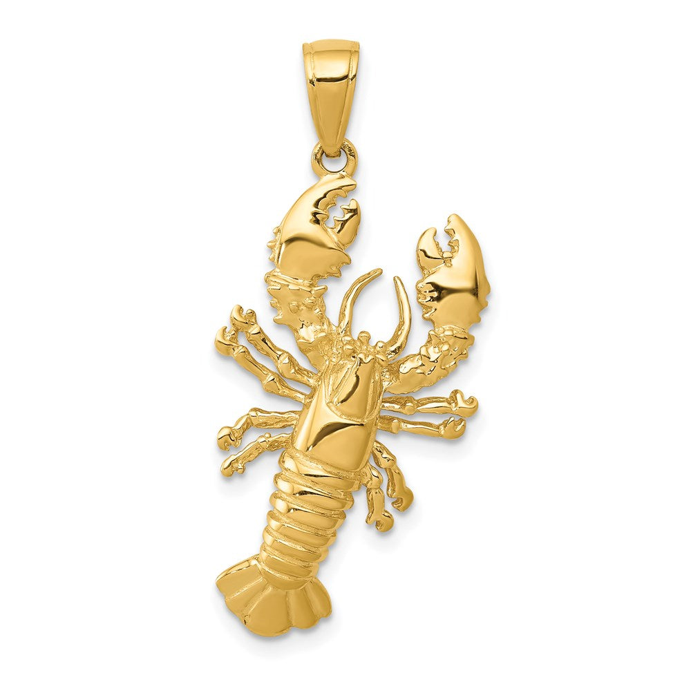 14k Gelbgold Hummeranhänger