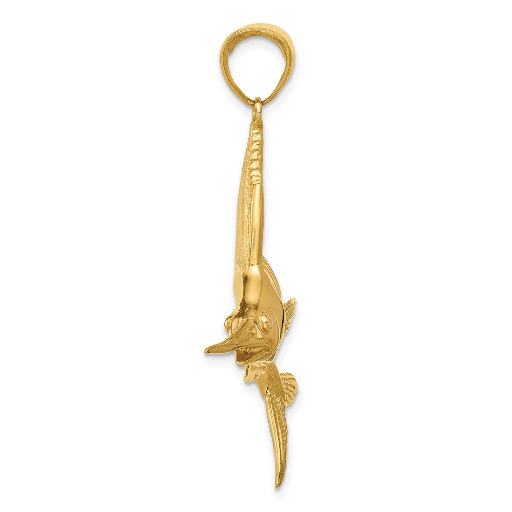 14K Gelbgold Segelfisch-Anhänger