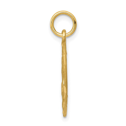 14K Gelbgold Engel in Herz Charm