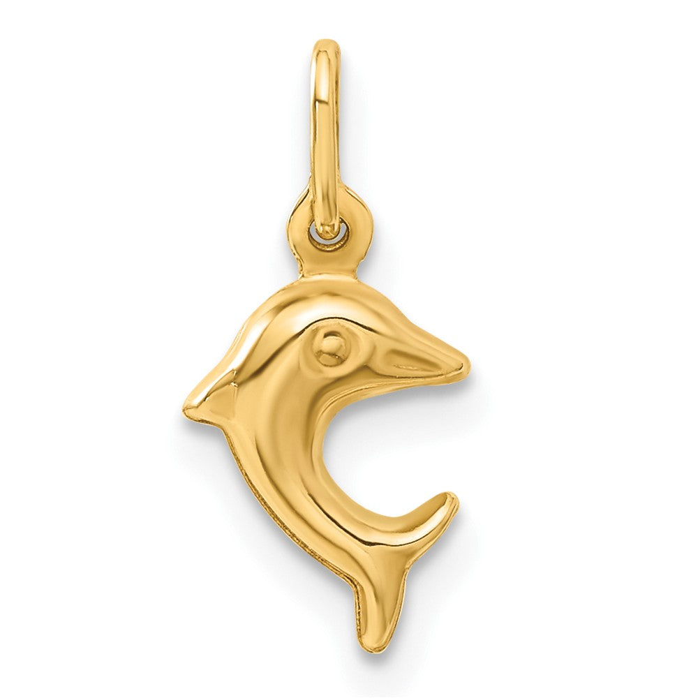 14K Gelbgold Delfin Charm