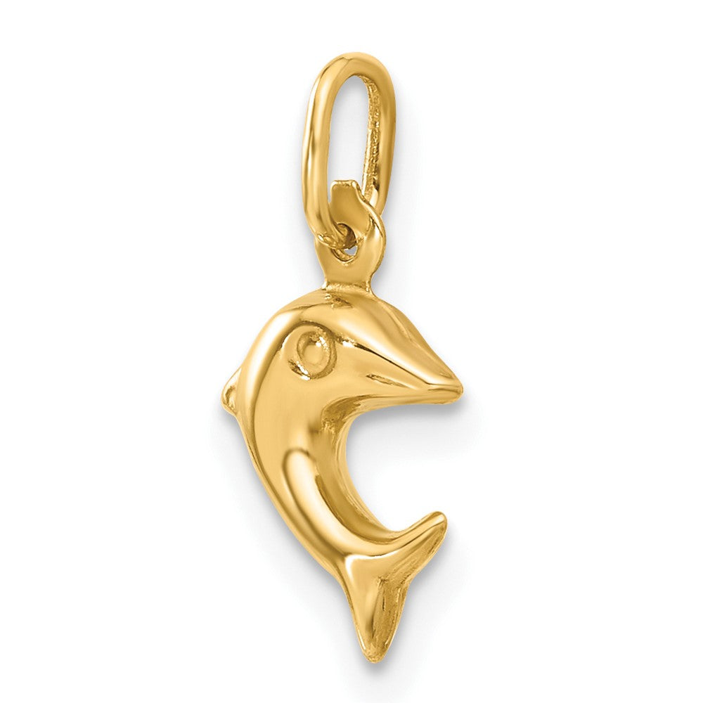 14K Gelbgold Delfin Charm