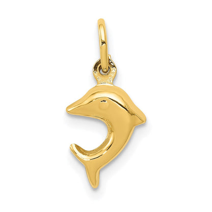 14K Gelbgold Delfin Charm