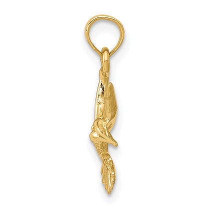 14K Gelbgold Hummingbird Anhänger