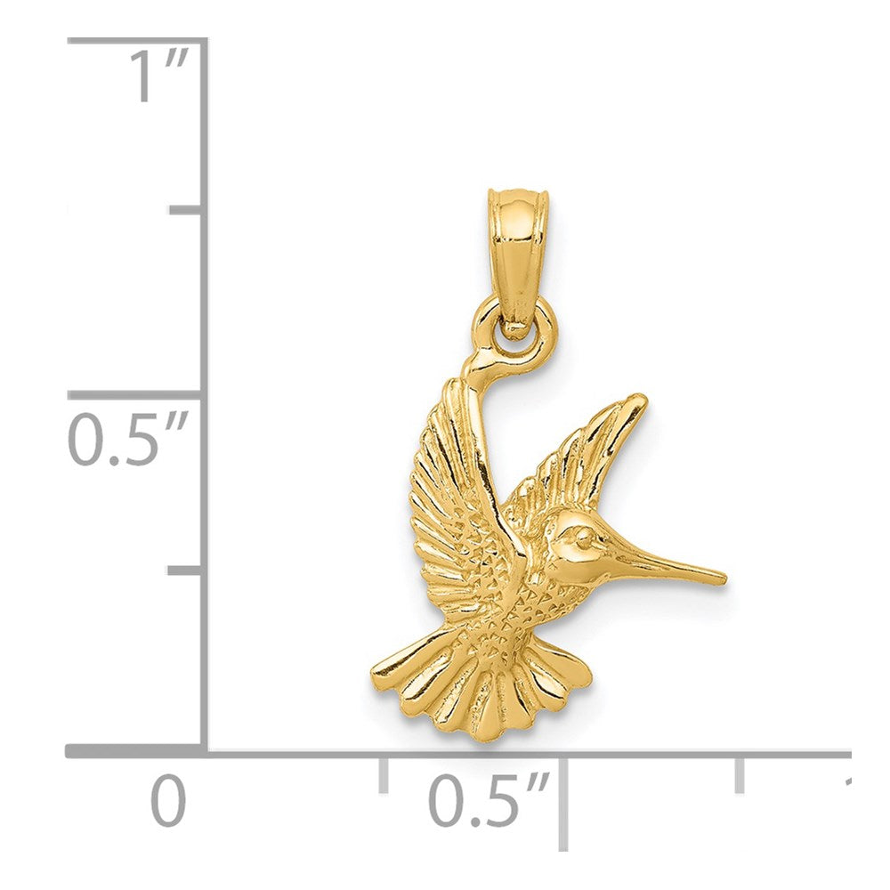 14K Gelbgold Hummingbird Anhänger