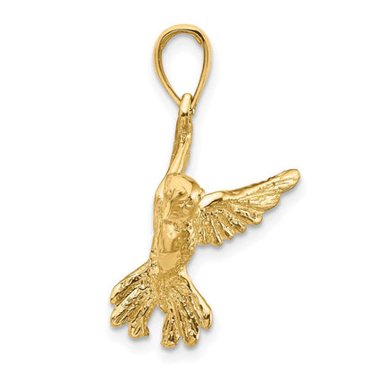 14K Gelbgold Kolibri-Anhänger