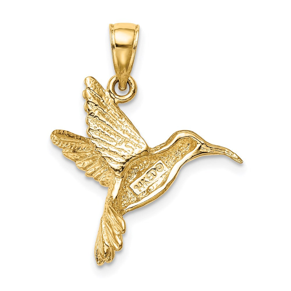 14K Gelbgold Kolibri-Anhänger