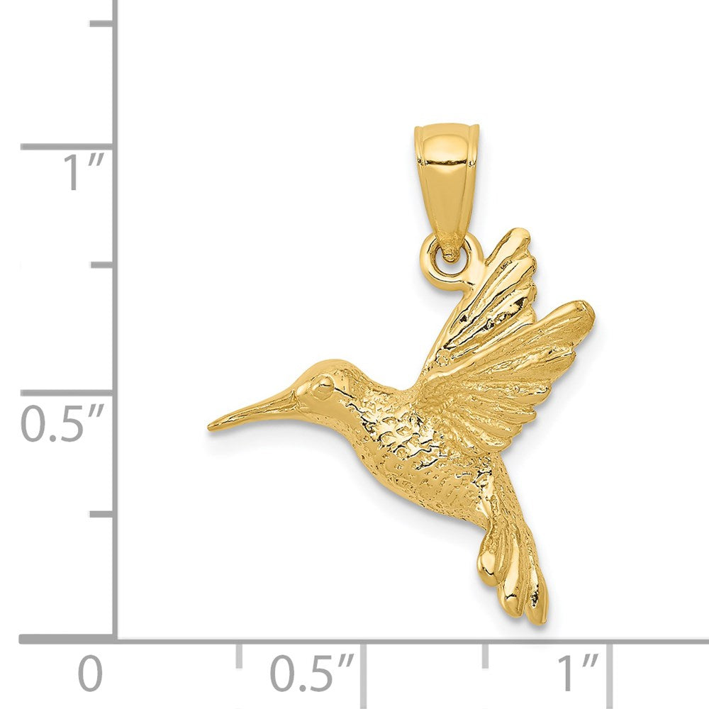 14K Gelbgold Kolibri-Anhänger