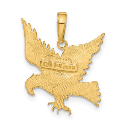 14K Gelbgold Adler-Anhänger