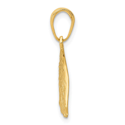 14K Gelbgold Adlerkopf-Anhänger