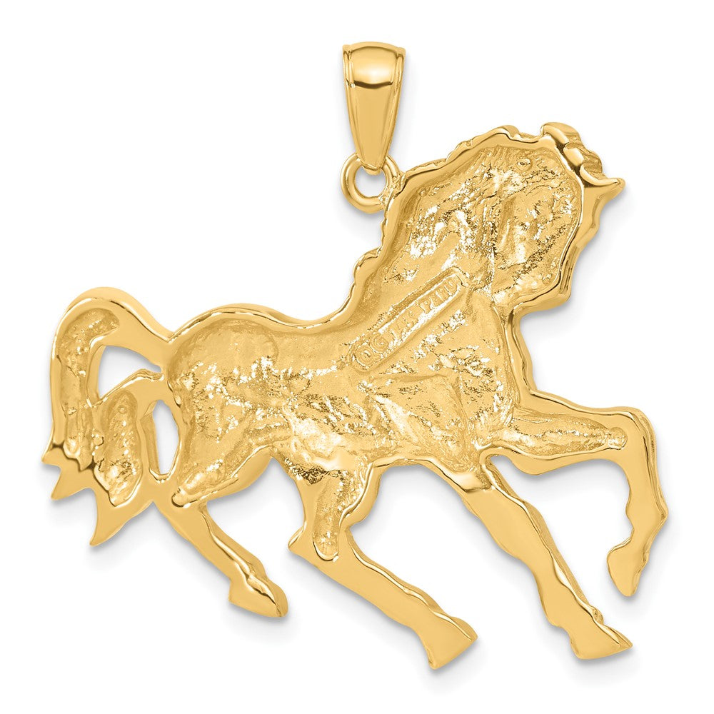 14K Gelbgold Anhänger Galoppierendes Pferd