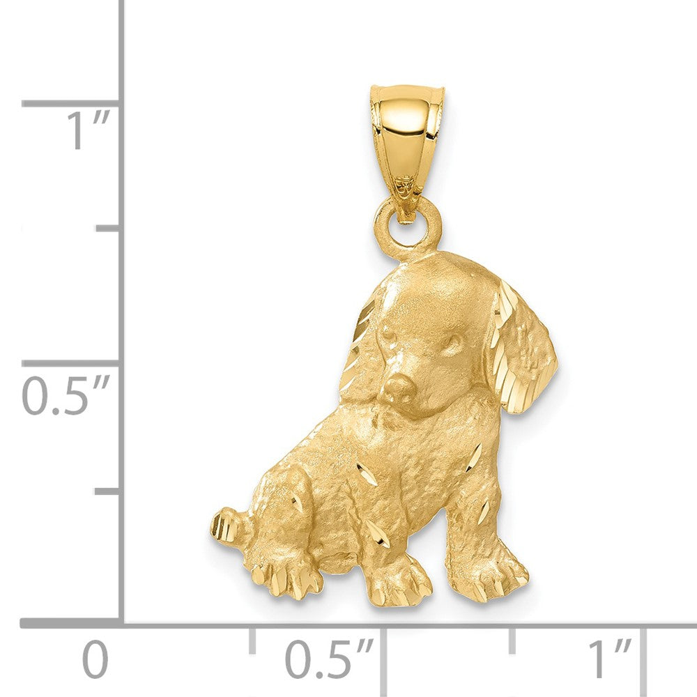 14K Gelbgold Hunde-Charm