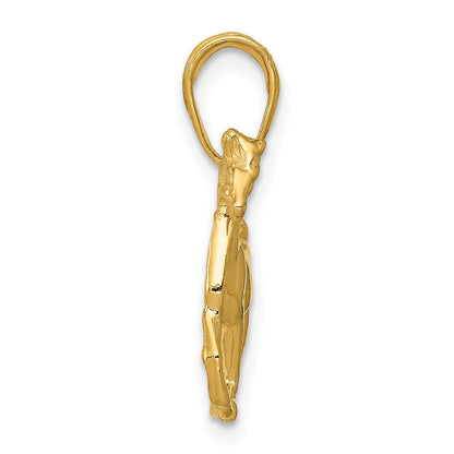 14K Gelbgold Anhänger stehendes Pferd