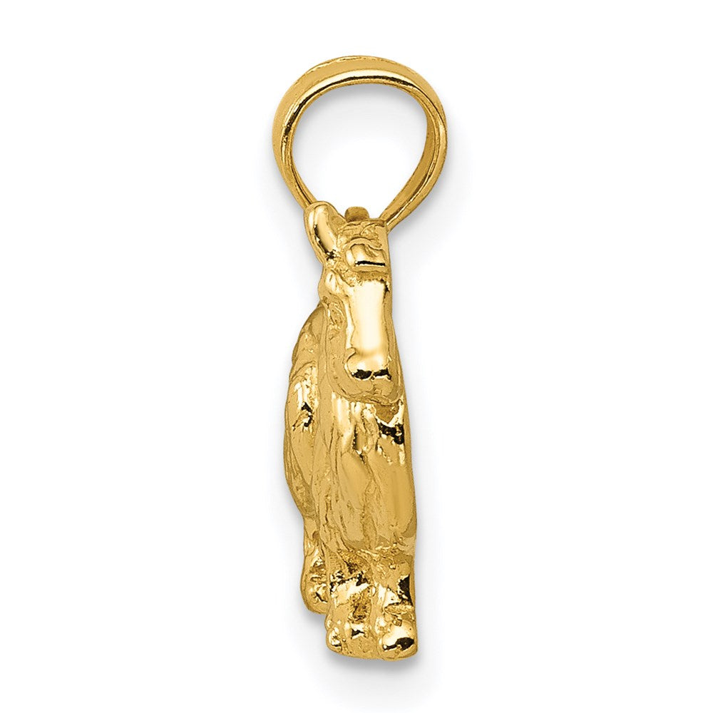 14K Gelbgold Collie-Hund-Anhänger