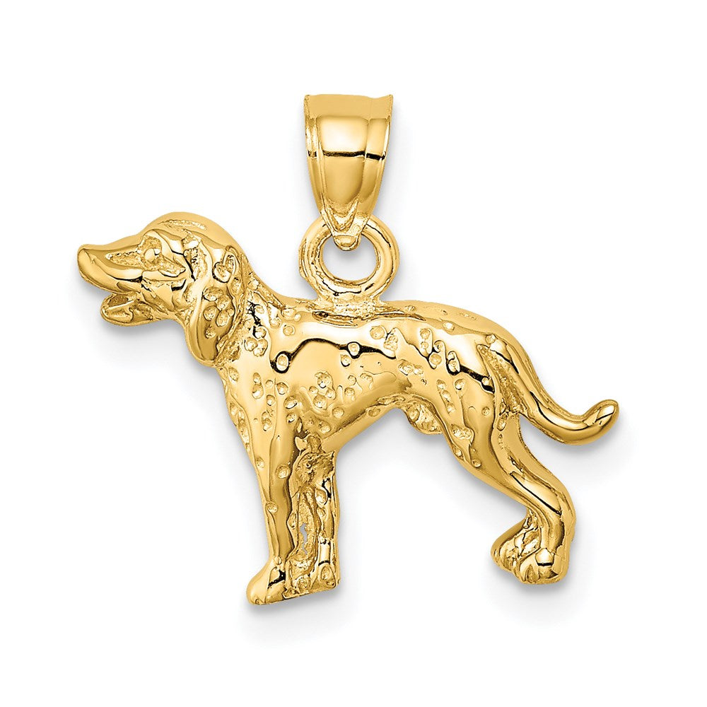 14K Gelbgold Dalmatiner-Hund-Charm
