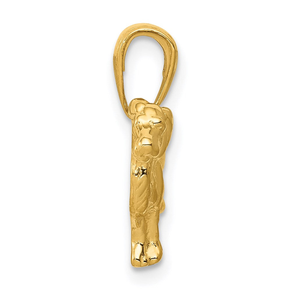 14K Gelbgold Springer-Spaniel-Hund-Anhänger