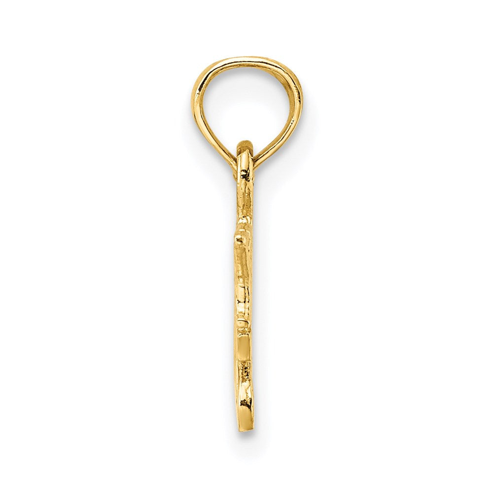 14K Gelbgold I Herz My Cats Charm