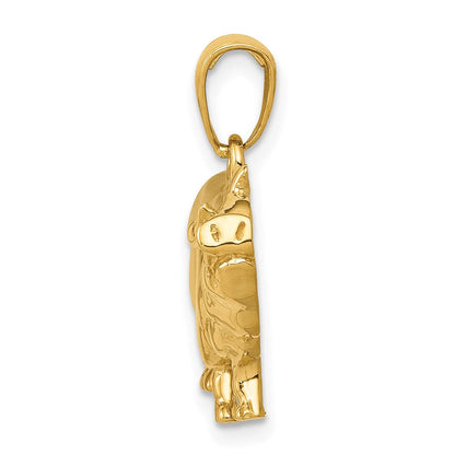 14K Gelbgold Ferkel-Anhänger (Pot Belly Pig)** Falls eine reine deutsche Bezeichnung bevorzugt wird: **14K Gelbgold Anhänger „Dickbauchschwein“