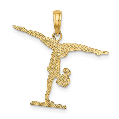 14K Gelbgold Gymnastics Floor Charm