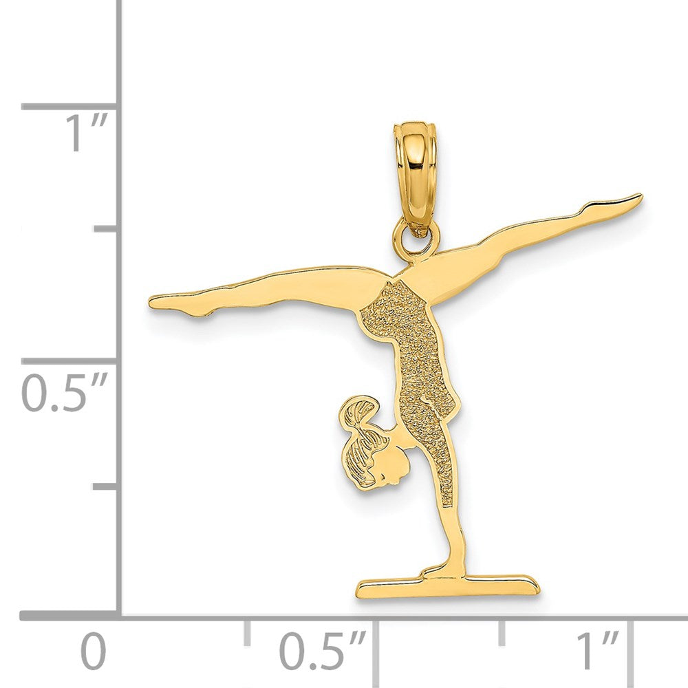 14K Gelbgold Gymnastics Floor Charm