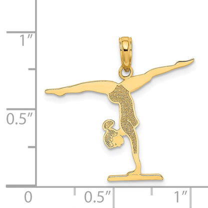 14K Gelbgold Gymnastics Floor Charm