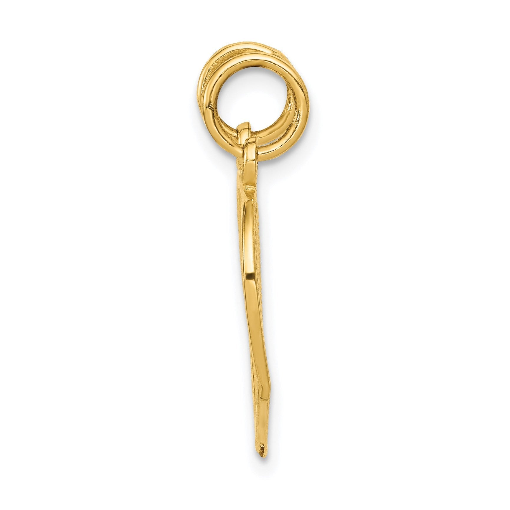14K Gelbgold MUTTER-TOCHTER Trennbarer Charm