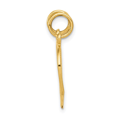 14K Gelbgold MUTTER-TOCHTER Trennbarer Charm