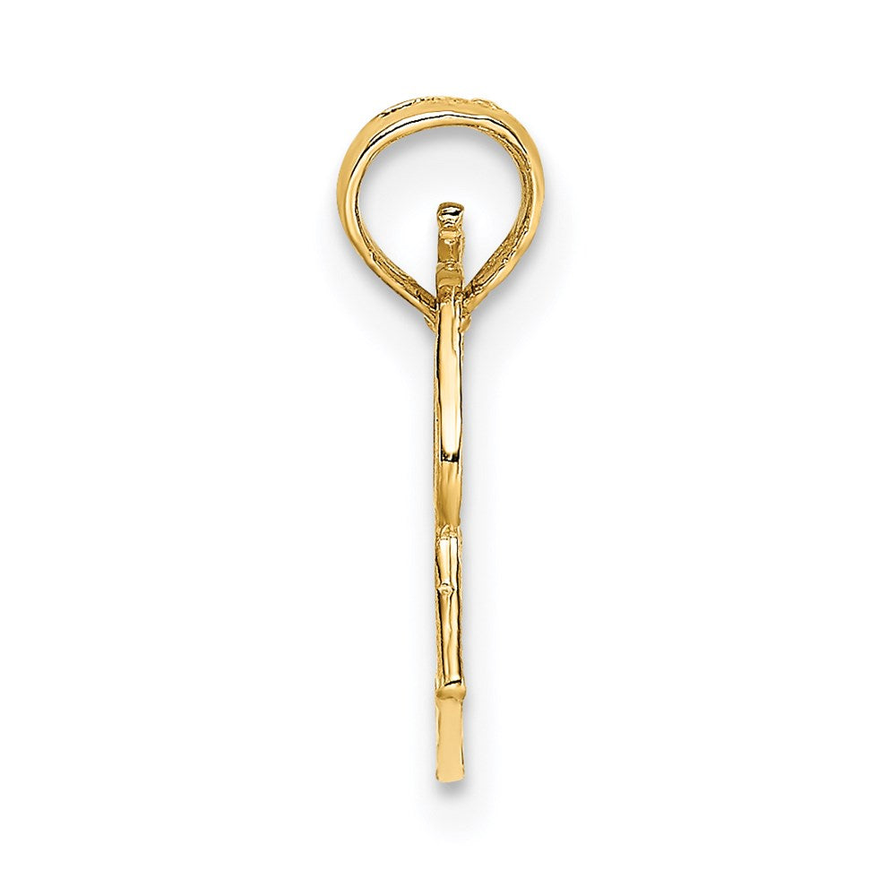 14K Gelbgold Megaphone mit Handle Charm
