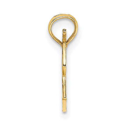 14K Gelbgold Megaphone mit Handle Charm